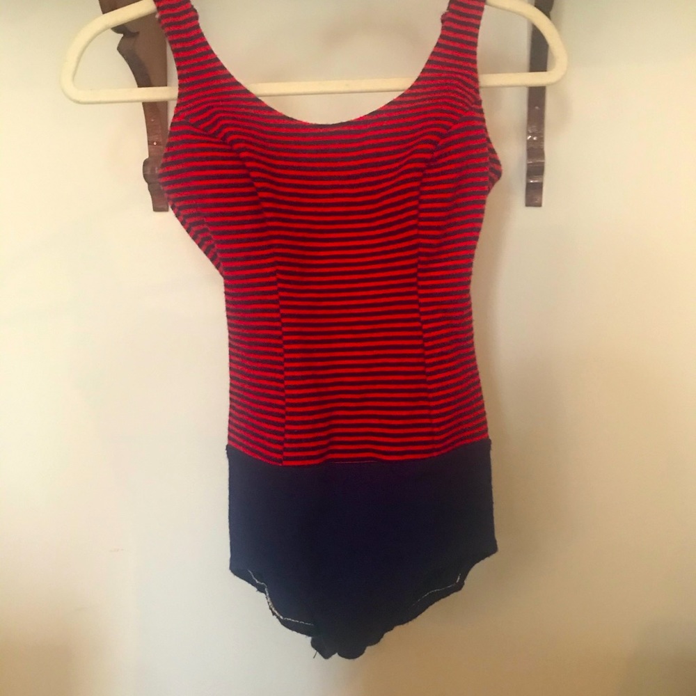 Vintage 70s One Piece Bathing Suit